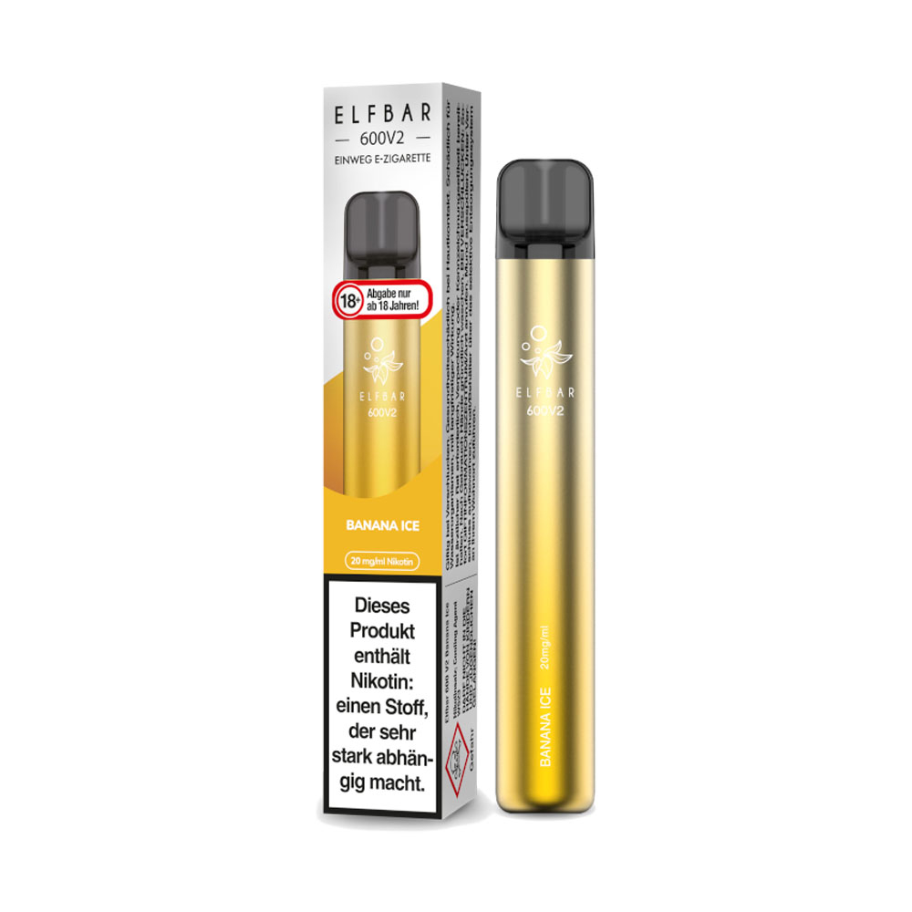 ElfBar 600 V2 - Banana Ice 20mg