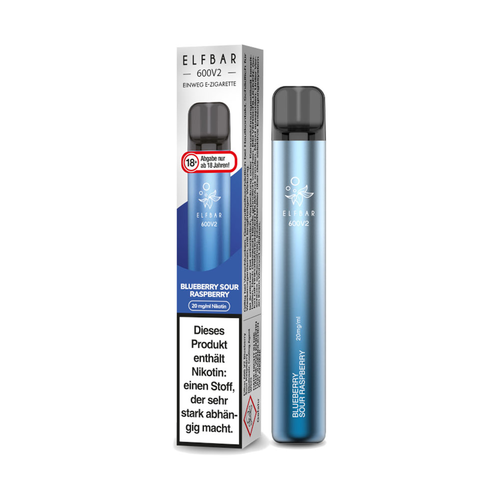 ElfBar 600 V2 - Blueberry Sour Raspberry 20mg